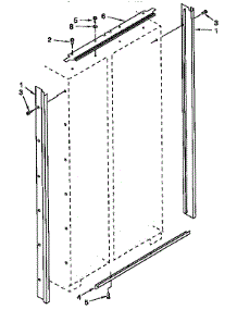 Cabinet Trim parts for Kitchenaid Side-By-Side Refrigerator 106KSSS36QDX05 from AppliancePartsPros.com