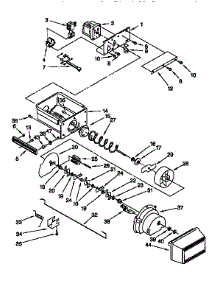 Motor And Ice Container parts for Kitchenaid Side-By-Side Refrigerator 106KSSS36QDX05 from AppliancePartsPros.com