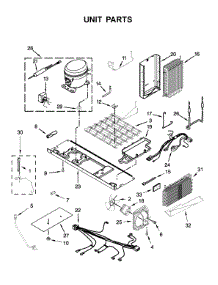 Unit Parts parts for Kitchenaid Side-By-Side Refrigerator KRSC503ESS01 from AppliancePartsPros.com