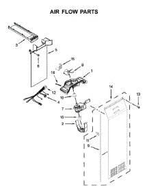 Air Flow Parts parts for Kitchenaid Side-By-Side Refrigerator KRSC503ESS01 from AppliancePartsPros.com