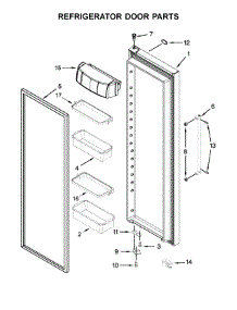 Refrigerator Door Parts parts for Kitchenaid Side-By-Side Refrigerator KRSC503ESS01 from AppliancePartsPros.com