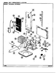 Unit Compartment & System (Rc244rda / Ds84a) (Rc244rda / Ds84b) (Rc244rdv / Ds83a) (Rc244rdv / Ds83b) parts for Magic Chef Refrigerator RC244RDA/DS83A from AppliancePartsPros.com