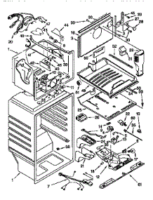 Liner parts for Kitchenaid Refrigerator KTRSKDBL03 from AppliancePartsPros.com