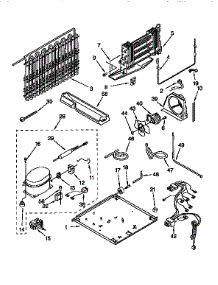 Unit parts for Kitchenaid Refrigerator KTRSKDBL03 from AppliancePartsPros.com