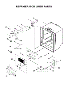 Refrigerator Liner Parts parts for Kitchenaid Bottom-Mount Refrigerator KRFC604FSS01 from AppliancePartsPros.com