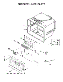 Freezer Liner Parts parts for Kitchenaid Bottom-Mount Refrigerator KRFC604FSS01 from AppliancePartsPros.com