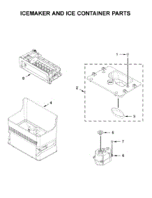Icemaker And Ice Container Parts parts for Kitchenaid Bottom-Mount Refrigerator KRFC604FSS01 from AppliancePartsPros.com