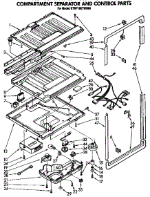 Compartment Separator And Control parts for Kitchenaid Refrigerator KTRF18KTO00 from AppliancePartsPros.com