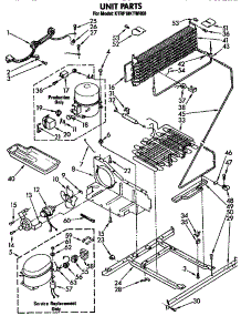 Unit parts for Kitchenaid Refrigerator KTRF18KTO00 from AppliancePartsPros.com