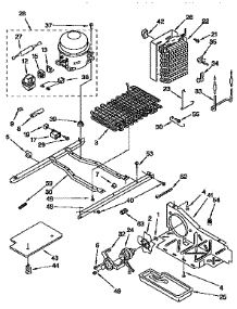 Unit parts for Kitchenaid Refrigerator KSRP27QBL00 from AppliancePartsPros.com