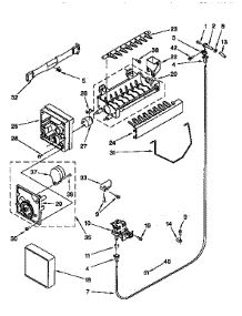 Icemaker parts for Kitchenaid Refrigerator KSRP27QBL00 from AppliancePartsPros.com