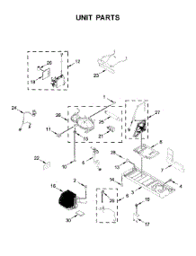 Unit Parts parts for Kitchenaid Bottom-Mount Refrigerator KRFC704FSS01 from AppliancePartsPros.com