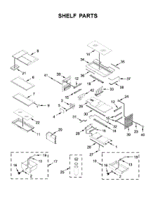 Shelf Parts parts for Kitchenaid Bottom-Mount Refrigerator KRFC704FSS01 from AppliancePartsPros.com