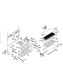 Freezer parts for Thermador Bottom-Mount Refrigerator T36IT71FN/26 from AppliancePartsPros.com