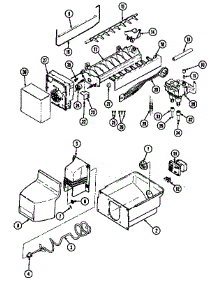 Ice Maker & Bin (Rb234rda / Dg86a) (Rb234rdv / Dg85a) (Rb234rlda / Dg88a) (Rb234rldv / Dg87a) parts for Magic Chef Refrigerator RB234RDV/DG86A from AppliancePartsPros.com