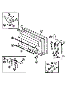 Freezer Door (Rb234rda / Dg86a) (Rb234rdv / Dg85a) (Rb234rlda / Dg88a) (Rb234rldv / Dg87a) parts for Magic Chef Refrigerator RB234RDV/DG86A from AppliancePartsPros.com