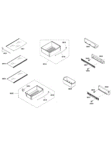 Shelfs 1 parts for Thermador Side-By-Side Refrigerator KBUDT4255E/04 from AppliancePartsPros.com