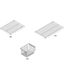 Shelfs 2 parts for Thermador Side-By-Side Refrigerator KBUDT4255E/04 from AppliancePartsPros.com