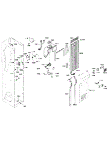 Cabinet 3 parts for Thermador Side-By-Side Refrigerator KBUDT4255E/04 from AppliancePartsPros.com