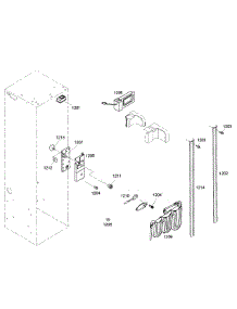 Cabinet 2 parts for Thermador Side-By-Side Refrigerator KBUDT4255E/04 from AppliancePartsPros.com