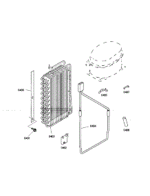 Evaporator parts for Thermador Side-By-Side Refrigerator KBUDT4275E/01 from AppliancePartsPros.com