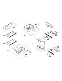 Shelf Assy 1 parts for Thermador Side-By-Side Refrigerator KBUDT4275E/01 from AppliancePartsPros.com