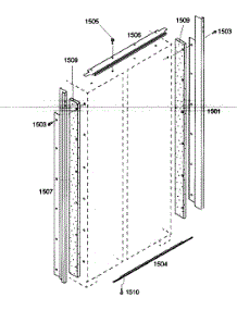 Door Trim parts for Thermador Side-By-Side Refrigerator KBUDT4275E/01 from AppliancePartsPros.com