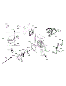 Compressor Assy parts for Thermador Side-By-Side Refrigerator KBUDT4275E/01 from AppliancePartsPros.com