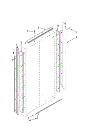 Cabinet Trim parts for Thermador Side-By-Side Refrigerator KBUDT4860A/01 from AppliancePartsPros.com