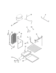 Lower Unit & Tube parts for Thermador Side-By-Side Refrigerator KBUDT4860A/01 from AppliancePartsPros.com
