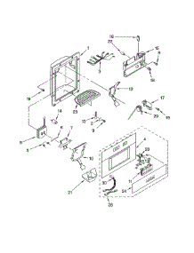 Dispenser Front parts for Thermador Side-By-Side Refrigerator KBUDT4860A/01 from AppliancePartsPros.com