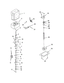 Motor & Ice Container parts for Thermador Side-By-Side Refrigerator KBUDT4860A/01 from AppliancePartsPros.com