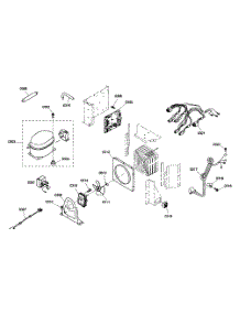 Compressor parts for Thermador Side-By-Side Refrigerator KBUDT4255E/01 from AppliancePartsPros.com