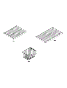 Shelf Assy 2 parts for Thermador Side-By-Side Refrigerator KBUDT4255E/01 from AppliancePartsPros.com