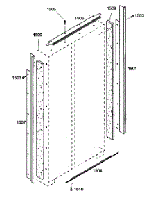 Trom Assy parts for Thermador Side-By-Side Refrigerator KBUDT4255E/01 from AppliancePartsPros.com