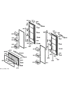 Doors Assy parts for Thermador Bottom-Mount Refrigerator T36BT71FS/08 from AppliancePartsPros.com