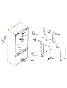 Cabinet 2 Assy parts for Thermador Bottom-Mount Refrigerator T36IT71NNP/29 from AppliancePartsPros.com