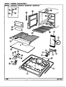 Freezer Compartment (Rb234pda / Dg98a) (Rb234pdv / Dg97a) (Rb234plda / Dg90a) (Rb234pldv / Dg89a) parts for Magic Chef Refrigerator RB234PLDV/DG90A from AppliancePartsPros.com