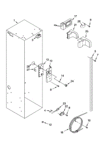 Refrigerator Liner Parts parts for Thermador Side-By-Side Refrigerator KBUDT4270A/02 from AppliancePartsPros.com