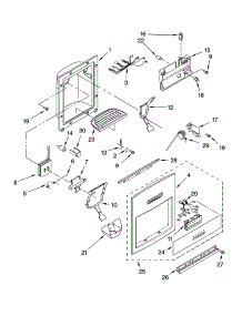 Dispenser And Front Parts parts for Thermador Side-By-Side Refrigerator KBUDT4270A/02 from AppliancePartsPros.com