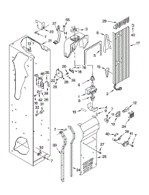 Freezer Liner And Air Flow Parts parts for Thermador Side-By-Side Refrigerator KBUDT4270A/02 from AppliancePartsPros.com