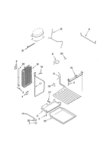 Lower Unit & Tube parts for Thermador Side-By-Side Refrigerator KBUDT4860A/02 from AppliancePartsPros.com