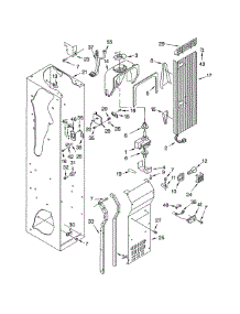 Freezer Liner & Air Flow parts for Thermador Side-By-Side Refrigerator KBUDT4860A/02 from AppliancePartsPros.com