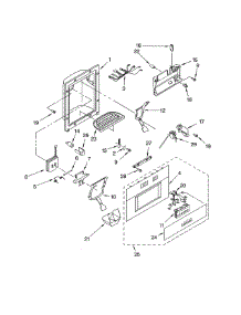 Dispenser Front parts for Thermador Side-By-Side Refrigerator KBUDT4860A/02 from AppliancePartsPros.com