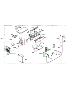 Ice Maker parts for Thermador Side-By-Side Refrigerator KBUDT4865E/01 from AppliancePartsPros.com