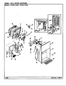 Ice & Water Dispenser (Rc24la-3Aw / Bs82c) (Rc24la-3Aw / Cs82a) (Rc24ln-3Aw / Bs81d) (Rc24la-3Aw / Bs81d) (Rc24ln-3Aw / Bs82c) parts for Magic Chef Refrigerator RC24LA-3AW/BS81D from AppliancePartsPros.com