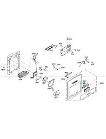 Front Panel parts for Thermador Side-By-Side Refrigerator KBUDT4865E/01 from AppliancePartsPros.com