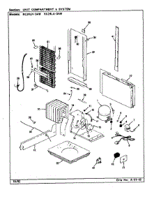 Unit Compartment & System parts for Magic Chef Refrigerator RC24LA-3AW/CS84A from AppliancePartsPros.com