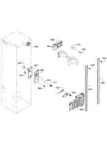 Cabinet 2 parts for Thermador Side-By-Side Refrigerator KBUDT4255E/05 from AppliancePartsPros.com