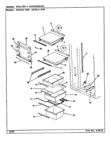 Shelves & Accessories parts for Magic Chef Refrigerator RC24LA-3AW/CS84A from AppliancePartsPros.com